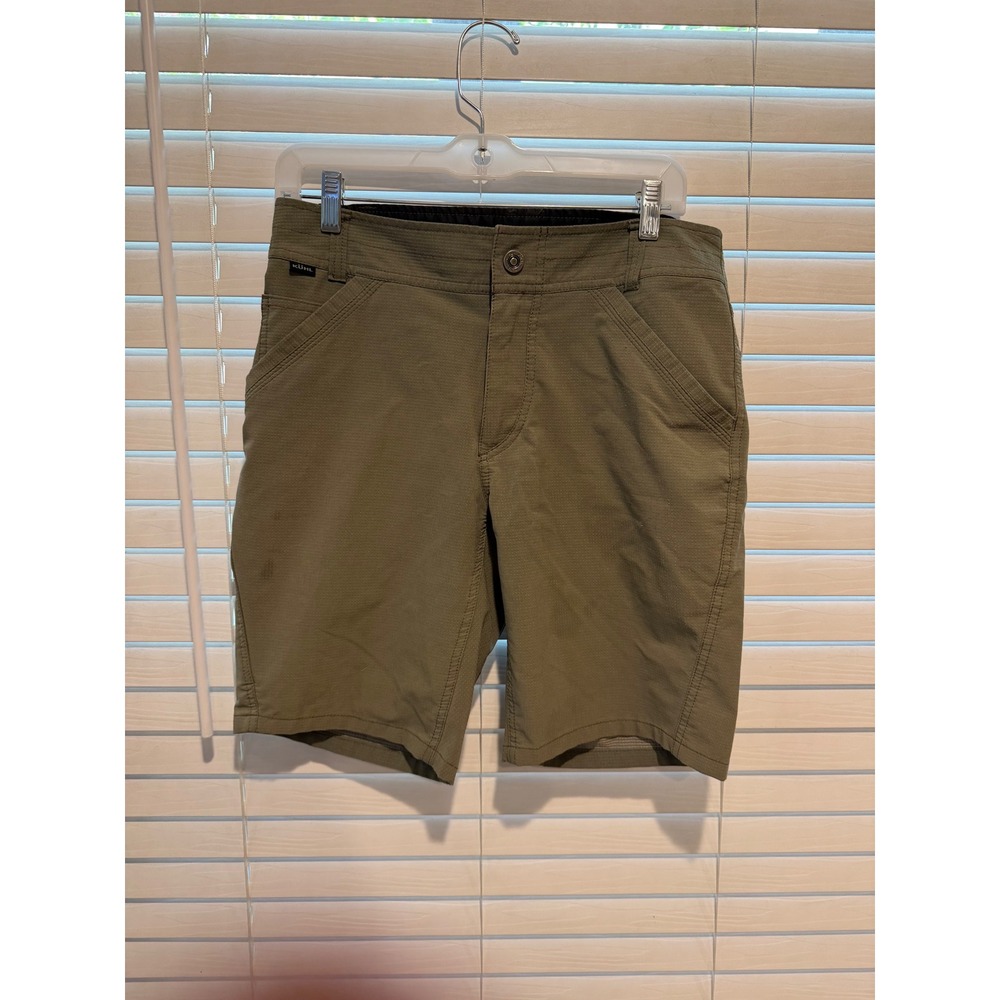 KUHL Renegade Mens Olive Green Hiking Utility Shorts Size 30 Textured Outdoor